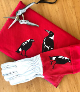 Magpie Garden Gloves Kneeler - Trish Fraunfelter (Guest Artist)